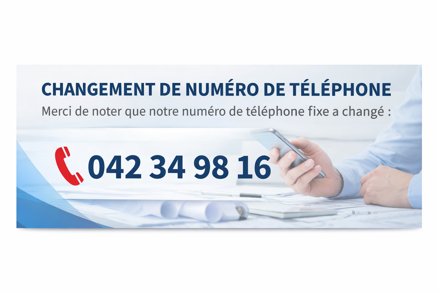 Change of phone number